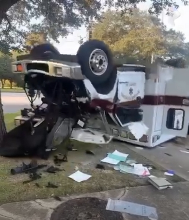 9 injured, including newborn child, in ambulance rollover crash…See more